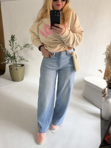 Džínsy Woman rovný strih