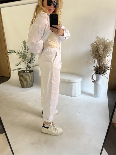 Nohavice Nest-bielá