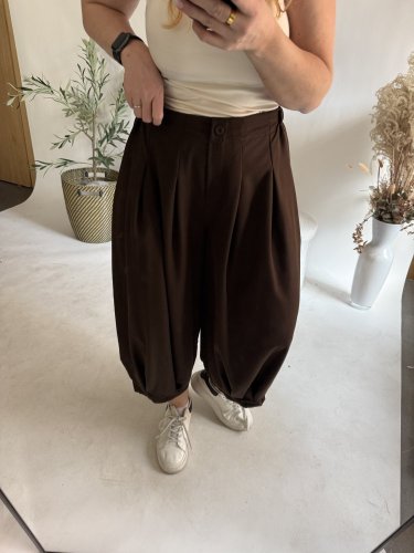 Nohavice Lux Luna-hnedá