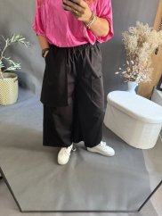 Nohavice s vreckom Sun asymetrický strih-čierné