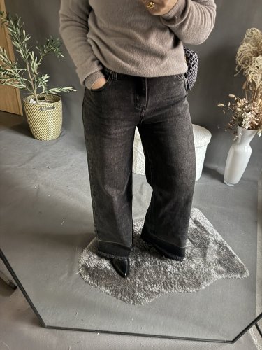 Džínsy Paris 2 šedo čierne