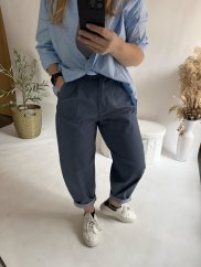 Nohavice v štýle Jeans modré-veľkosť 36 a 38
