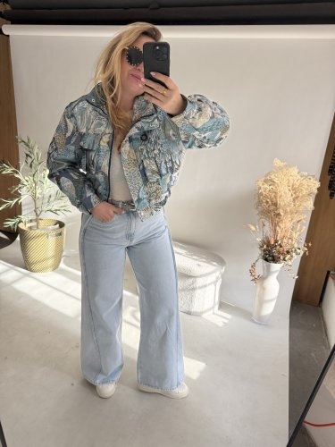 Džínsy Vanilla-modré