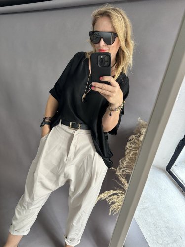 Bluza Liame-UNI SIZE na XS-XL-černá