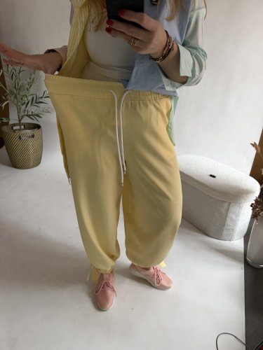 Nohavice Flowy hariem-yellow