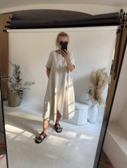 Šaty Sun oversize-beige