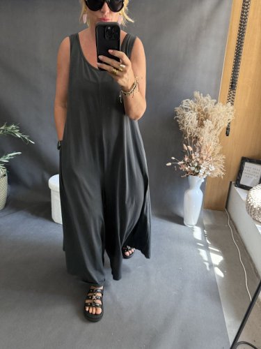 Overal SUN bavlna Oversize-antracit