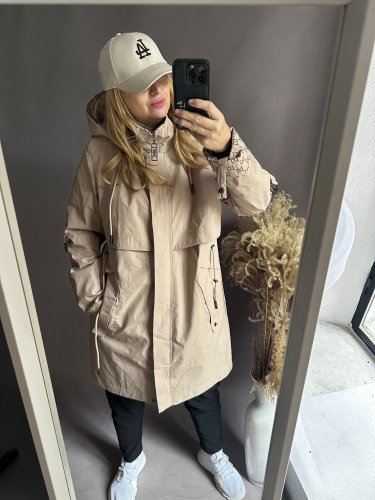 Kabát Bryan-béžový-velikosti S-XL