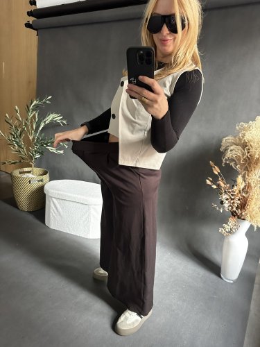 Nohavice SUN 2 bavlnené-hnedé- M-2XL