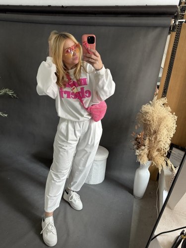 Mikina Mon Cheri-bílá