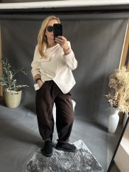 Džínové kalhoty Sun-UNI velikost-hnědé