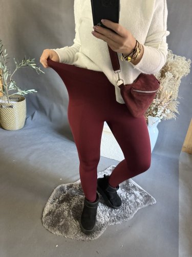 Legíny dole s pútkom-bordeaux