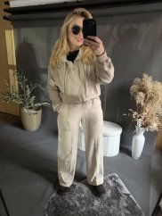 Tepláková souprava Lorene-béžová