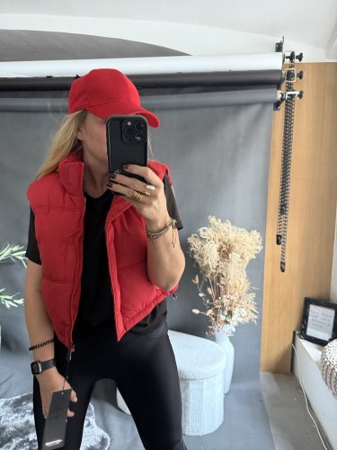 Vesta Crop S/M a L/XL-červená
