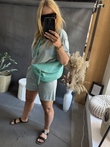 Souprava Tričko a šortky Bavlna-mint