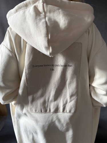 Dlouhá mikina Everyone-krémová