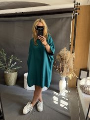 Šaty Letné Oversize smaragd