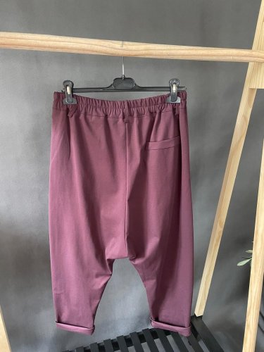 Nohavice SUN bez gombíka do 3XL vínové