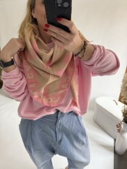 Šála Love Cat-béžová