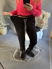 Kalhoty Fashion-černé