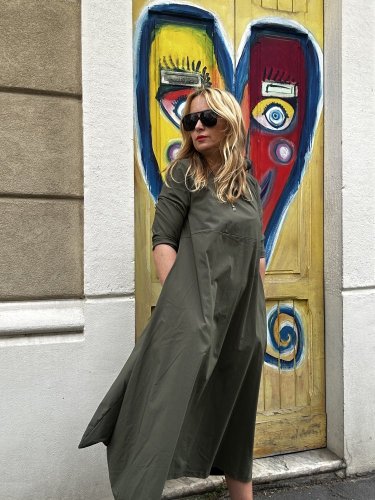 Šaty Alison-Khaki
