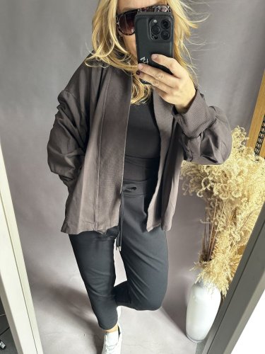 Kardigan bavlněná Aura-hnědá