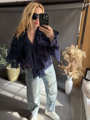 košeľa Leni-modrá