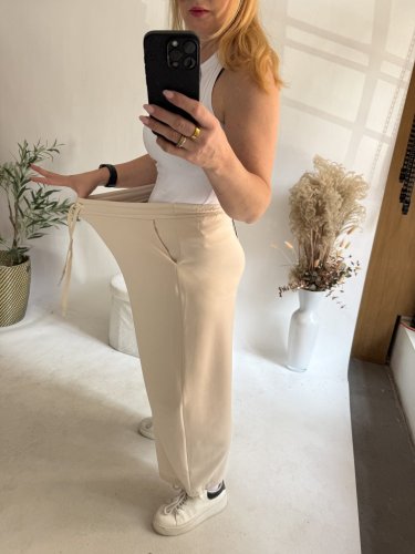 Tepláky Joyna-béžová