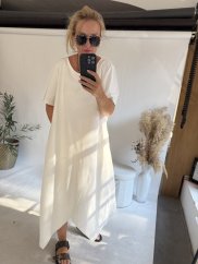 Šaty Sun oversize-bielé