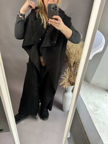 Modna kamizelka-čierná-BIG SIZE