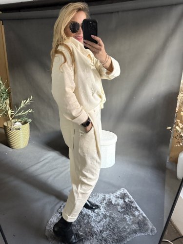 Set mikina a nohavice SUN-béžová