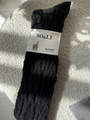 Podkolenky Alpaca-černé