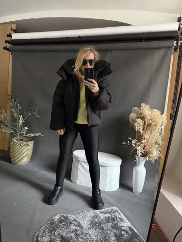 Bunda zimní premium krátká-černá