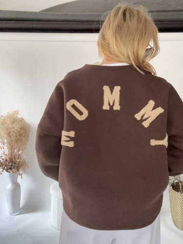 Mikina Mommy-hnědá