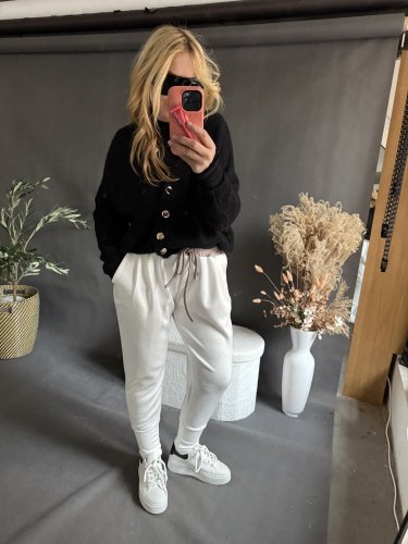 Nohavice Aladin-bielé