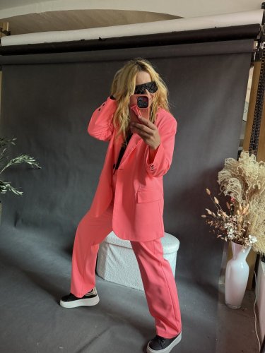 Komplet jarná GUSTO-neon růžový