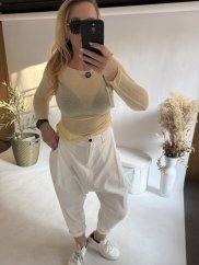 Tričko Cashmere- kašmír -žlutá