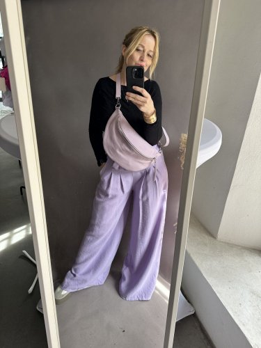 Kalhoty Fashion-fialové