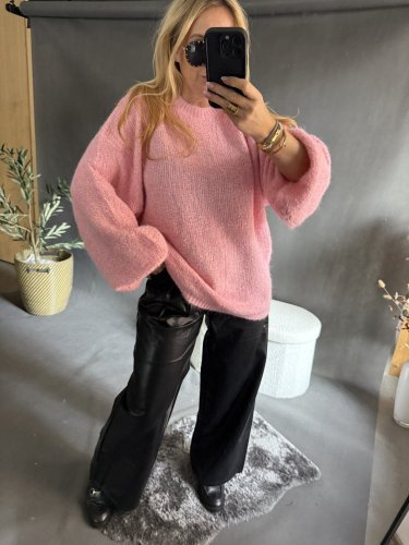 Svetr Mochy-růžový