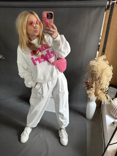 Mikina Mon Cheri-bílá