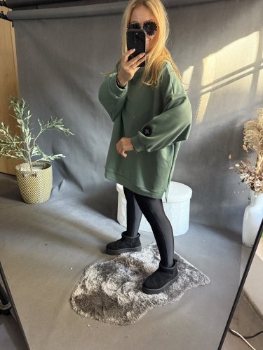 Mikina Ultimate-olivově zelená