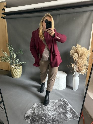 Sako Oversize zateplené-bordeaux