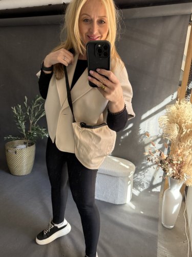Ledvinka Maxi z umyvatelného materiálu béžová