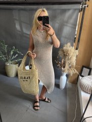 Prikrývka na plavky Marbella-béžový