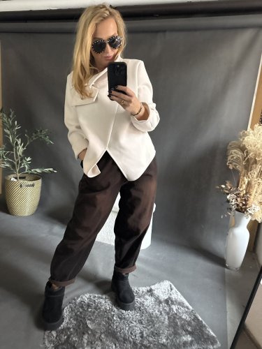 Džínové kalhoty Sun-UNI velikost-hnědé