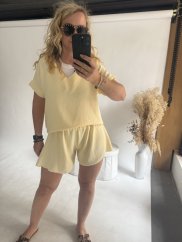 Set šortky a halenka-žlutá