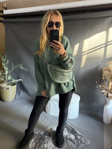 Mikina Ultimate-olivově zelená