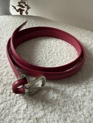 Opasok Donna kožený-fuchsia