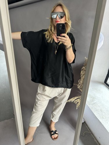 Bluza Liame-UNI SIZE na XS-XL-černá