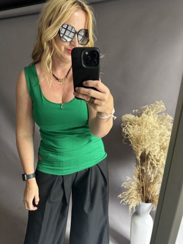 Tielko-široká ramienka-zeloné